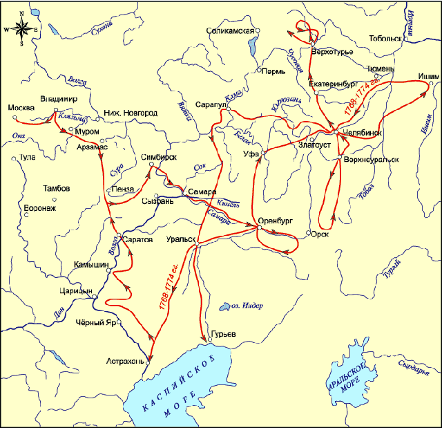 pallas-pjotr-simon-karta Академик Петр Симон Паллас