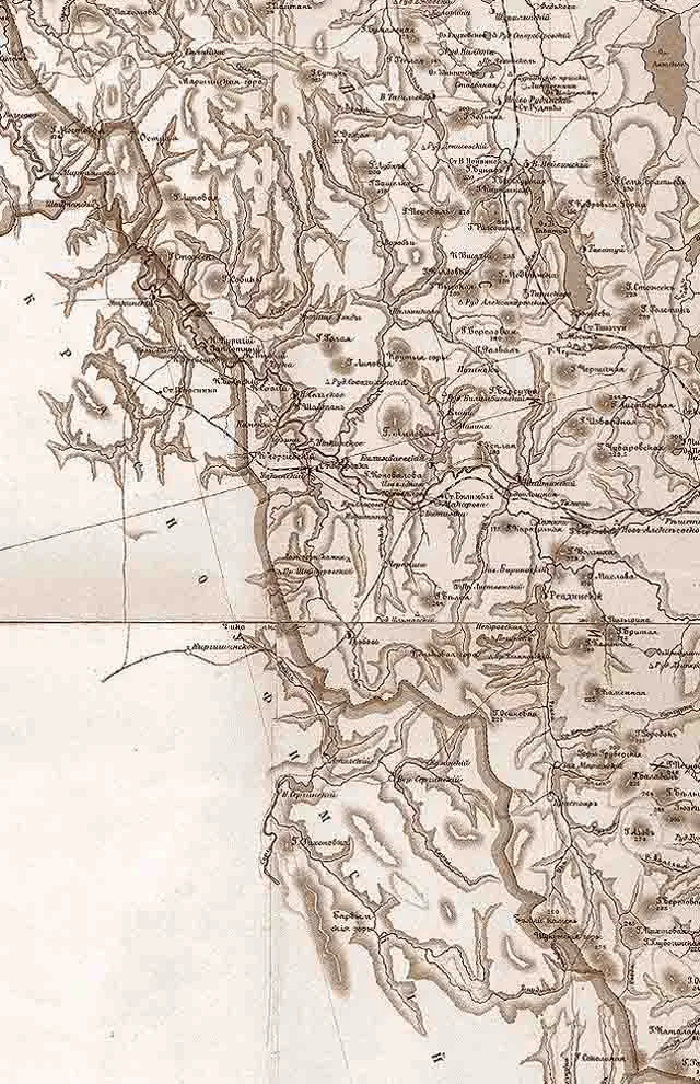 karta-ekaterinburgskogo-uezda-1903-g.-zapad Екатеринбургский уезд Пермской губернии. Карта 1903 г.
