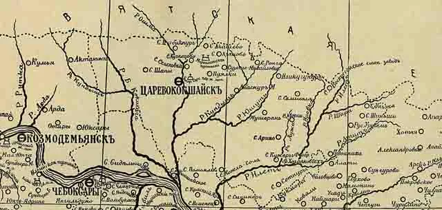 kazanskaja-eparhija.-karta-1906-g.-sever Казанская епархия. Карта 1906 года